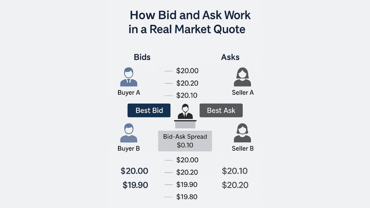 Bid and Ask in Trading: Definition, Example and How it Works
